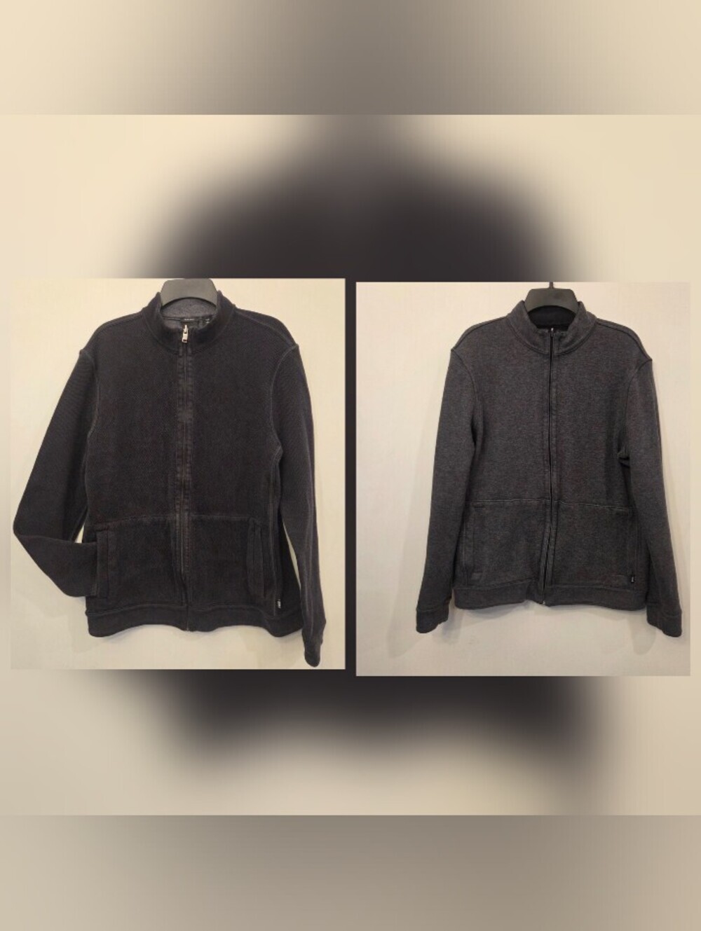 Hugo Boss Reversible Unisex Black/GrayJacket Size Large